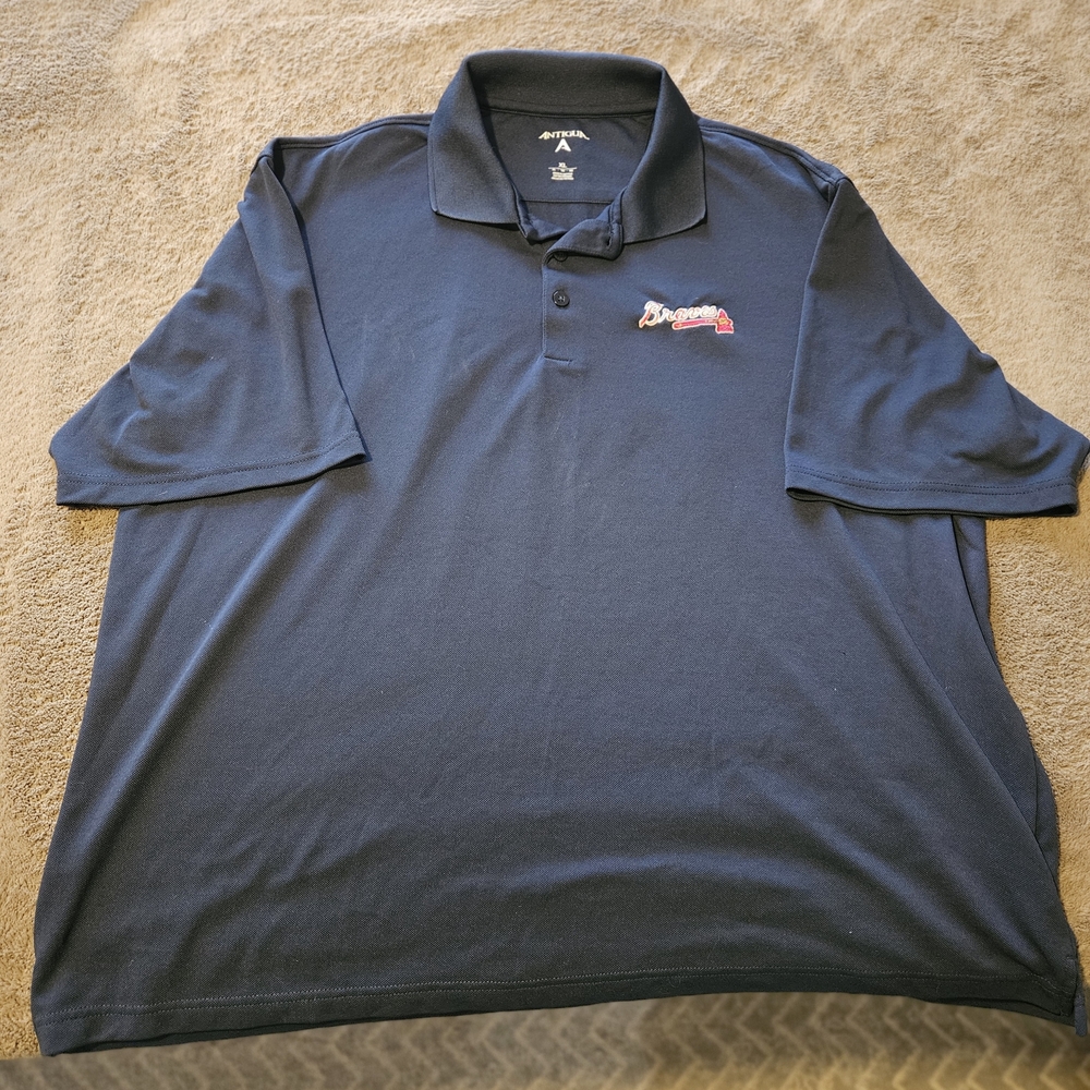Antigua Navy Polo with Braves Logo